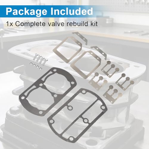 AUTOVIC Valve Repair Rebuild Kit Replacement Reed Valves Compatible with Ingersoll Rand SS3 Compressor Pumps Replace for 37996261 97330658 54571609 VRK-6261-IR