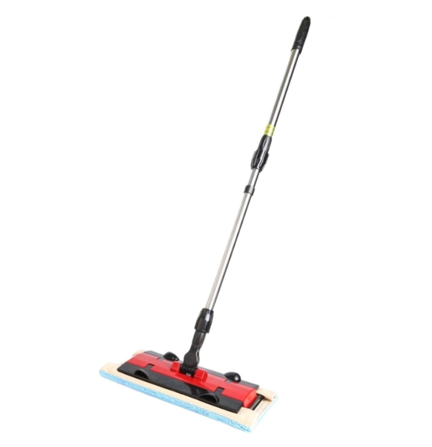 Fregona Fregona Profesional para Limpieza De Suelos Baldosas Laminadas Madera Dura con Mango Telescópico Acero Inoxidable Limpieza Suelo