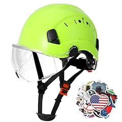 Green Hard Hat with Clear Visor
