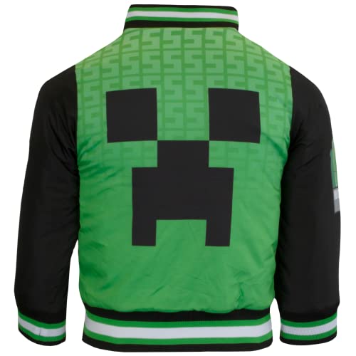 Blouson bomber Minecraft pour garçon veste universitaire zippée enfant - 2