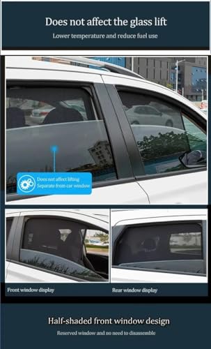 Parasol de malla magnético para evitar el calor en el coche 2