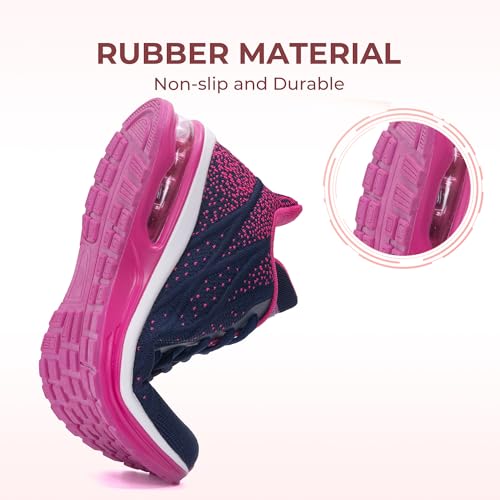 Image of Womens Slip On Tennis Sneakers Walking Running Shoes Easy to Wear