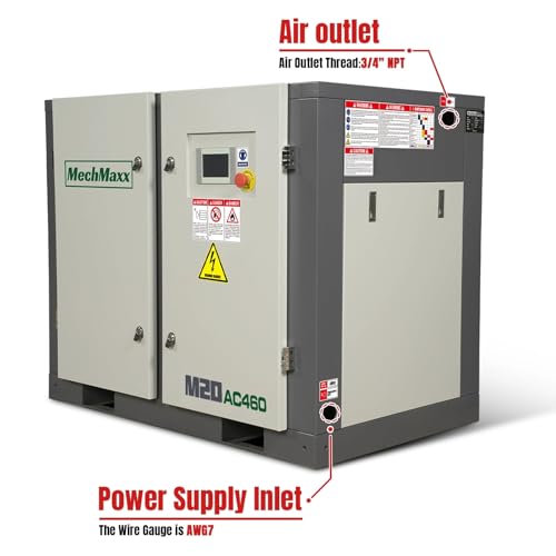 MechMaxx 20HP Industrial Screw Compressor