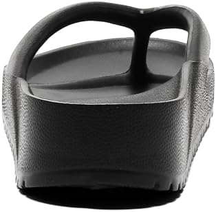 GETOEU Arch Support Flip Flops for Women and Men Soft Cushioning EVA Thong Sandals with Thick Sole, Non-Slip Quiet Outsole, Shock Absorbing Shower & Beach Flip Flops,Black - 2