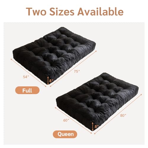 Yoshoot Y-A08-BK-F 8 Inches Futon Mattress Full Size thumb #1