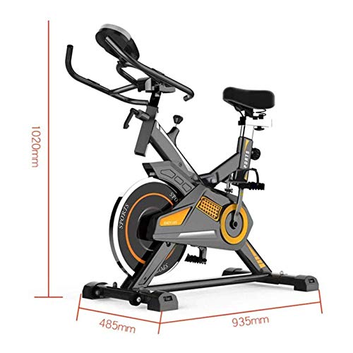 Image of Exercise Bike Fitness Bike Adjustable Resistance with Monitor Heart Rate Sensors Monitor Displays Speed Distance Time Calories and Pulse for Home Workout and Cardio Uptodate
