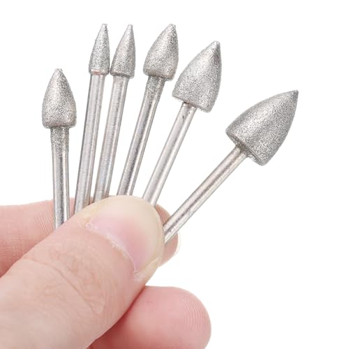 Set de fresas de diamante con vástago 1/8 pulg miniatura 5