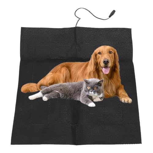 Self Heating Blanket Pet Heating Pad,Electric Heating Blanket for Dogs and Cats,Safe Thermal Self Heated Dog Cat Heating Pad,Washable Puppy Heat Pad for Indoor Cats Kitten