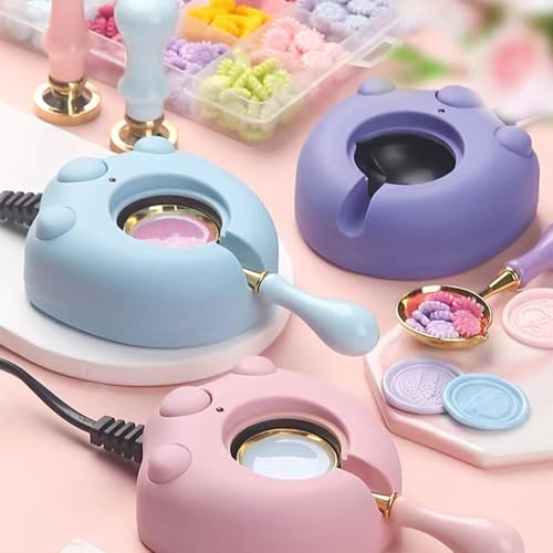 Chauffe-cire électrique vert pour perles et bâtons avec cuillère - 3