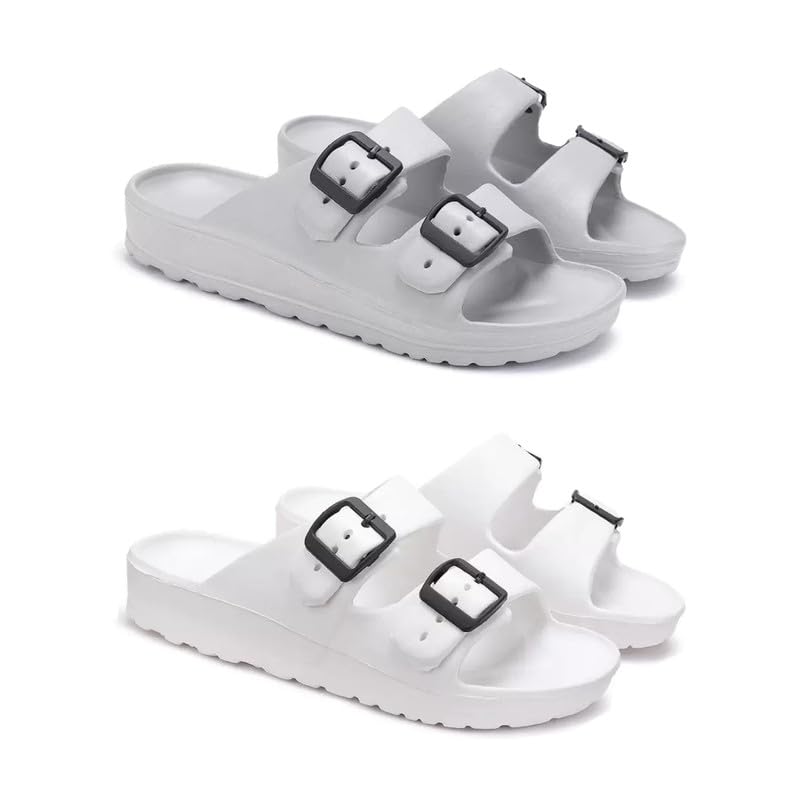 WINGSCRAFT Lightweight,Classic Slider || Sandals with Clogs for Men-Combo(2)-3114-3113-10 White(COMBO(2)-3114-3113-10_BZ)-image-20