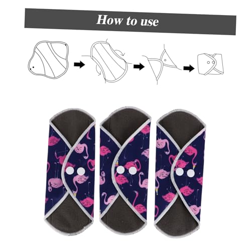 Baluue 1 Conjunto De Absorventes Higiênicos Repetíveis Absorventes Higiênicos Absorventes Menstruais