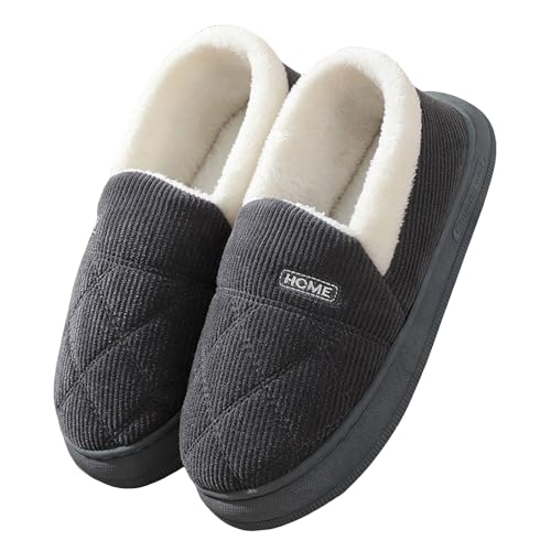 Womens Memory Foam Cute Slippers with Cozy Fluff Plush Ladies Bedroom Pantuflas Comfy House Winter Moccasin Cartoon Slippers Comfortable Indoor Outdoor Rubber Sole Footwear2