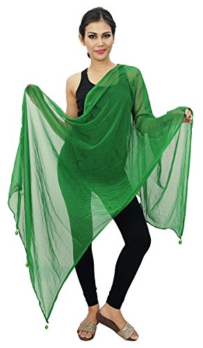 Larga estola de gasa Blend Dupatta cuello del abrigo de las mujeres del desgaste de la India bufandas Chunni