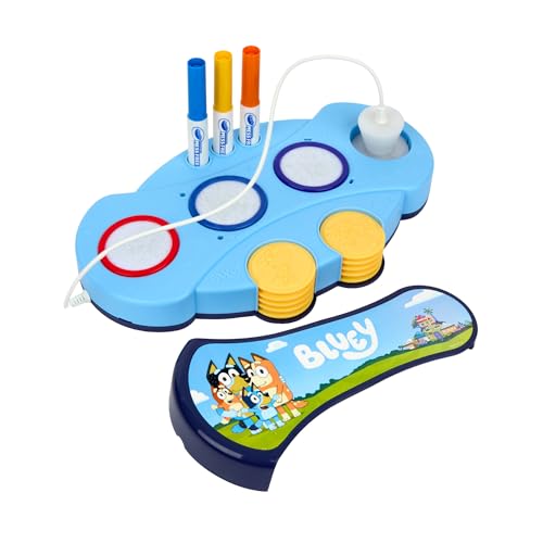 Crayola Bluey Color Wonder Magic Light-Up Stamper | Includes 10 Bluey Stamps, 3 Markers, Stickers & 18 Colouring Pages | Magic Colouring Fun For Kids Ages 3+ - 8