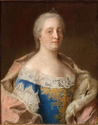 Tableau Marie-Thérèse d'Autriche Liotard affiche art toile 60x90cm