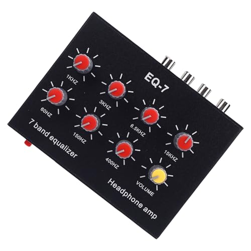 Ecualizador de 7 bandas con conector de 3.5mm y alimentación DC 5-12V, ecualizador digital profesional para audio de auto y auriculares - Ajuste de 2 canales Hi Low ±12dB (60Hz-15kHz) miniatura 2