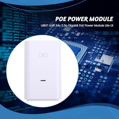 Módulo de alimentación PoE Gigabit de 24v y 0.3a Unifi para conectividad 5