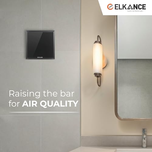 Image of Dazzle 150mm (6 Inches) Axial Exhaust Fan | BLDC Motor | 7W, 2400 RPM | Premium Lacquered Glass Panel - Stylish Ventilation for Office, Kitchen & Bathroom | (Black)