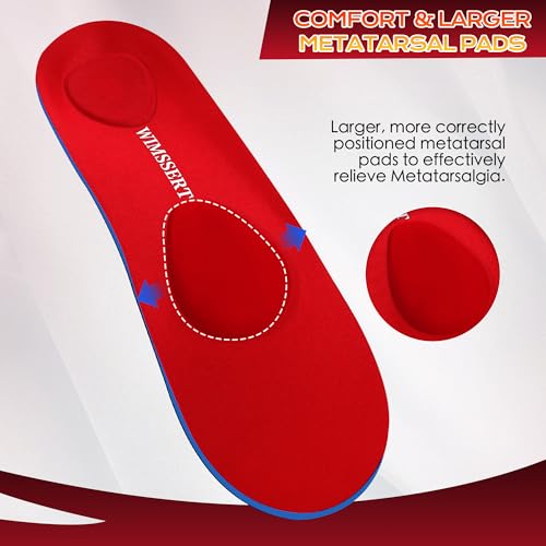 Image of Metatarsalgia Insoles with Metatarsal Pad for Men Women, Ball of Foot Pain Relief Orthotics, Morton's Neuroma Pain Relief, Plantar Fasciitis Relief, Arch Support Shoe Inserts for Standing All Day