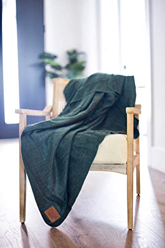 Pearth Blanket True Authentic Baby Alpaca Wool Throw Blanket - All Natural Warm