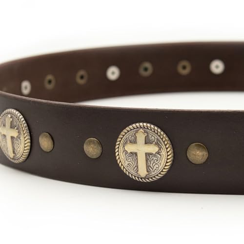 Image of Milwaukee Leather Men's Interchangeable Buckle Leather Belts | 1.5 inch Wide; Emblem Designed; Biker Culture Style; Everyday Wear; Premium Leather