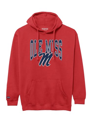Image of JanSport NCAA Officially Licensed Rival Hoodie, Long Sleeve Unisex Sweatshirt, Cotton-Polyester Blend, Double-Layered Hood