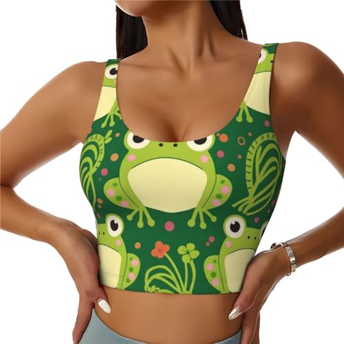 Women Girls Cozy U-Shaped Back Sports Bra Tank Tops Shirts