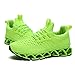 Men's Slip on Walking Running Shoes Blade Tennis Casual Fashion Sneakers Comfort Non Slip Work Sport Athletic Trainer Fluorescent/Green