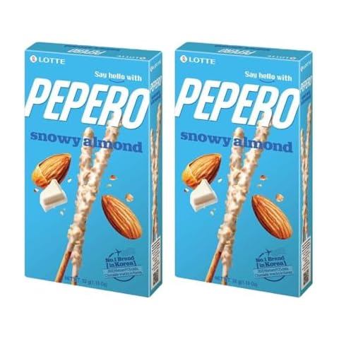 LOTTE PEPERO Snowy Almond Chocolate Biscuit Sticks Cover