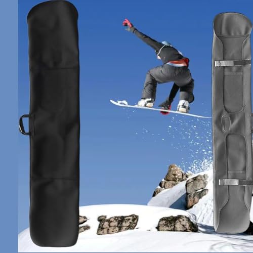 Funda de almacenamiento individual para tabla de snowboard con material de neopreno elástico para proteger los bordes y la base de arañazos, suciedad y manchas de cera (165 x 27,5 cm) - imagen 4