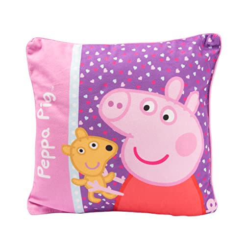 United Labels Peppa Pig Coussin décoratif en peluche Rose 30 x 30 cm, 1 Stück (1er Pack)