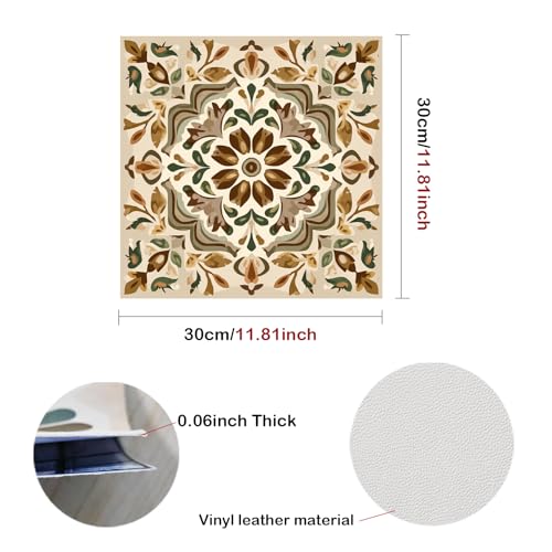 Image of Nuxovilar Peel and Stick Vinyl Floor Tiles, 12x12 Inch