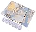 Stylish Living Elegant PEVA Bathroom Shower Curtain Liner for Home / Traval / Hotel with Hooks, Clear with Starfish , Conch and Shell Curtain for Kids, 72 Inches X 72 Inches