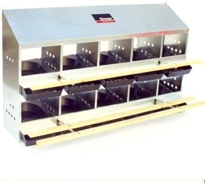 Brower 410BRO Poultry 10-Hole Roll Out Nest