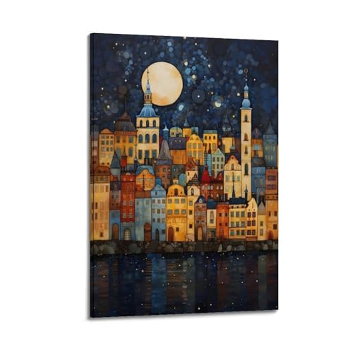 PCWWZZX Elkem - Póster decorativo de lienzo para pared e impresión artística moderna para decoración de dormitorio familiar, 60 x 90 cm