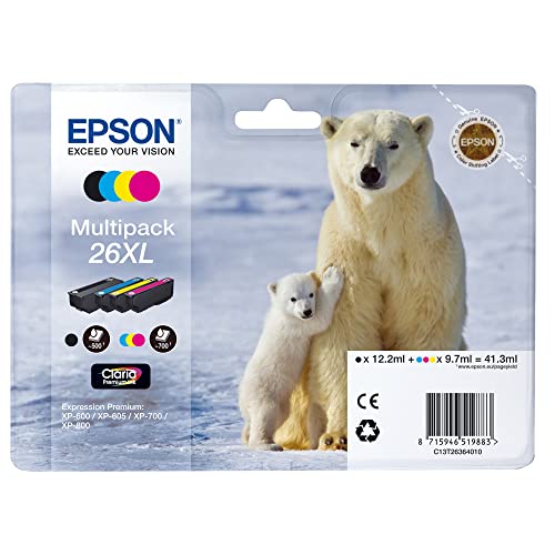 EPSON Multipack T2636 Ours Cyan Jaune C13T26364010 - vue 3