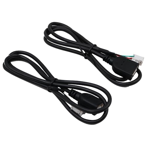 Tiardey 2 pièces adaptateur connexion données USB voiture adaptateur câble d'extension USB voiture connecteur 4 broches + 6 broches 76 cm