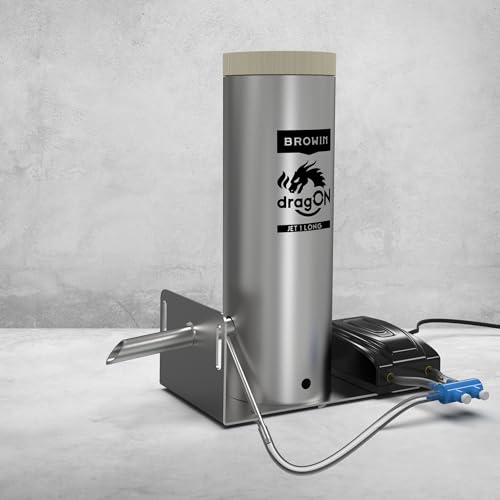 Browin Rauchgenerator DragON Jet 1 mit Pumpe 330143 | Kaltrauchgenerator aus Edelstahl | für jeden Räucherofen | innovative Düse | Perfekter Rauchgenuss für exquisite Geschmackserlebnisse