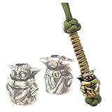 CooB EDC Paracord Knife Lanyard, Keychain with Hand Casted Bronze Paracord Bead Beads for Paracord Lanyards for Knives, Bracelets 1Pcs/Lot (Bronze)