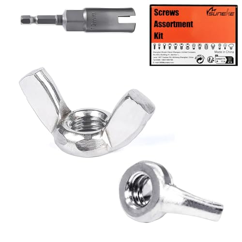 Suneke #8-32 XeXX`[ECOibg vX`bNP[X 12mmhCo[t Œ߂DIYAƋA@BIŒp(304XeXX`[A60)