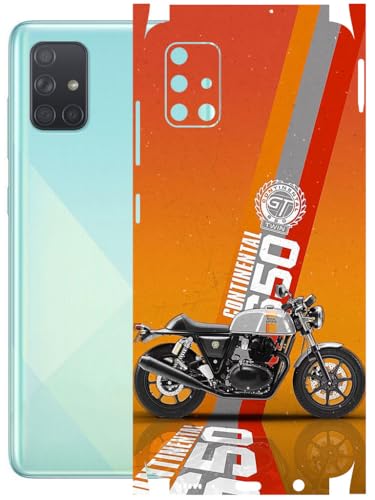 Image of AtOdds - Full Body Back Screen Guard Protector Film - Lamination Wrap Skin Sticker Compatible with Samsung Galaxy A51 | Scratchproof Matte Finish (Bullet)