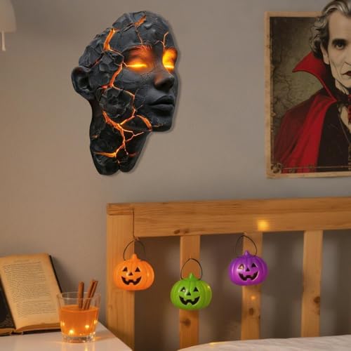 Aplique de pared LED con diseño de volcán 3D de resina para iluminación interior en pasillos 7