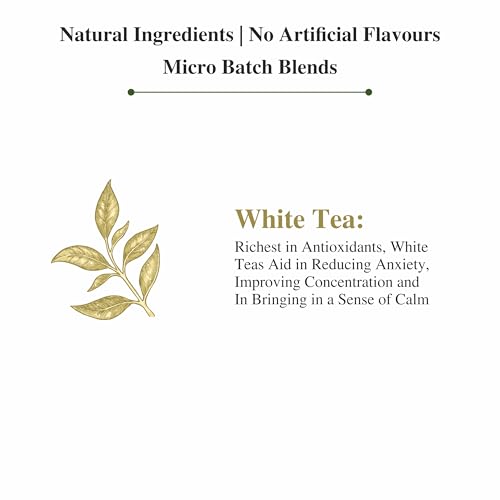 Image of Sancha Tea Boutique, White Blossom White Tea, Limited Edition Loose Leaves, Rare Blue Mountain Selection | Premium Handpicked White Tea