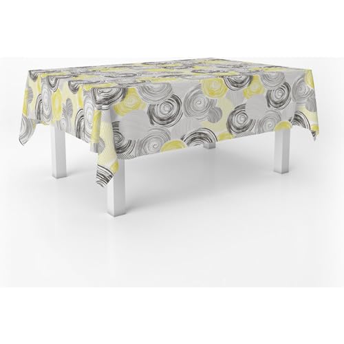 ECOMMERC3 Nappe en Toile cirée rectangulaire Taille 250x140 cm - Style, durabilité et Facile d'entretien pour Votre Table - Nappe en Toile cirée Anti-Taches...