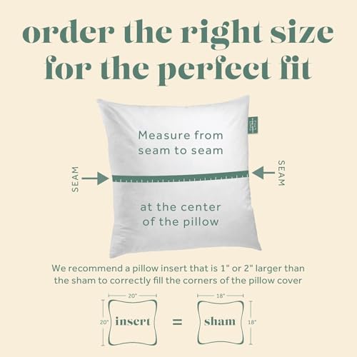 Image of ComfyDown 14x16 Throw Pillow Insert, Down & Feather Fill, 100% Cotton Cover, Made in USA - Premium Soft Decorative Pillow Form Sham Stuffer for Bed, Sofa & Couch