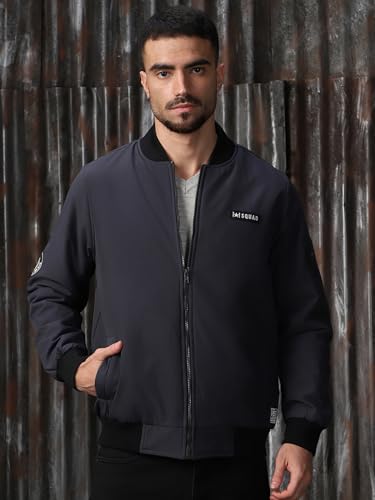 Image of High Star Men Polyester Printed Relaxed Fit Full Sleeves Jackets 18