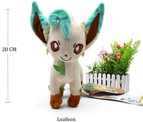 XEMI Pokemon Standing Shiny Umbreon Animal Stuffed Plush Quality Cartoon Toy (Leafeon)