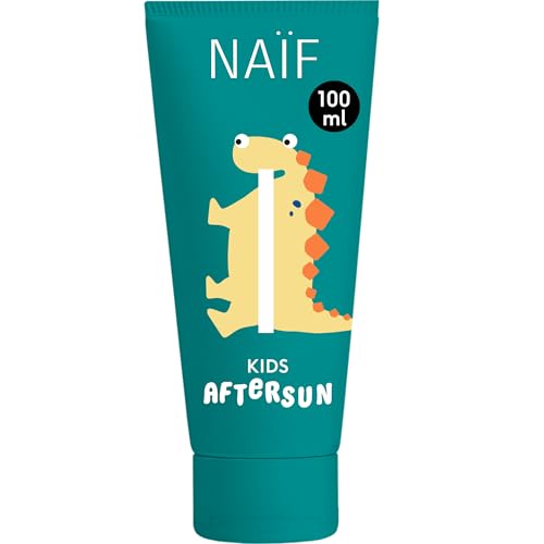 Naïf - Gel Aftersun - para niños - A partir de 3 años - Dermatológicamente probado - Calma y refresca la piel - Libre de microplásticos, aceites minerales y siliconas - Vegano - 100 ml