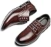 Men's Dress Shoes Comfort Soft Men Oxford Superior Flexural Leather Fashion Dress Sneakers Business Casual Derby Shoe Brown, 9 US