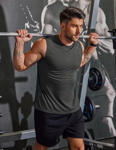 Image of COOFANDY Men's 3 Pack Workout Tank Tops Gym Muscle Tee Bodybuilding Fitness Sleeveless T Shirts